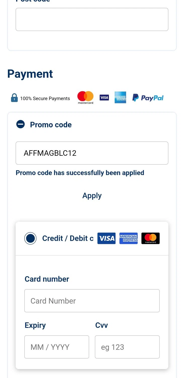 London Stansted Airport promo code screenshot showing code AFFMAGBLC12 applied at London Stansted Airport checkout page. Uploaded by SimplyCodes community member CleverLynx5188 on Sep 6, 2025