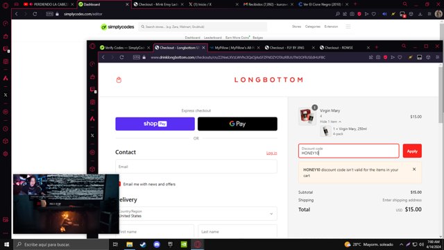 Longbottom & Co checkout page showing Longbottom & Co promo code box | Screenshot taken by SimplyCodes community member on Apr 14, 2024
