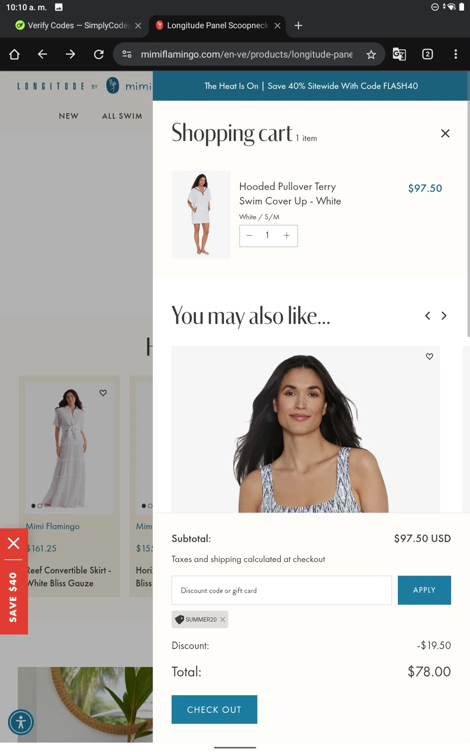 Longitude checkout page showing Longitude discount code box | Screenshot taken by SimplyCodes community member on Nov 30, 2025