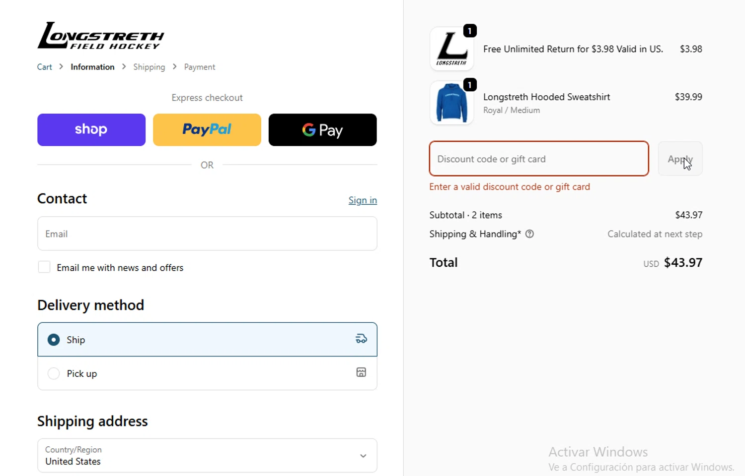 Longstreth.com coupon code screenshot showing code OLDHAM applied at Longstreth.com checkout page. Uploaded by SimplyCodes community member BudgetGuardian5712 on Jan 18, 2026