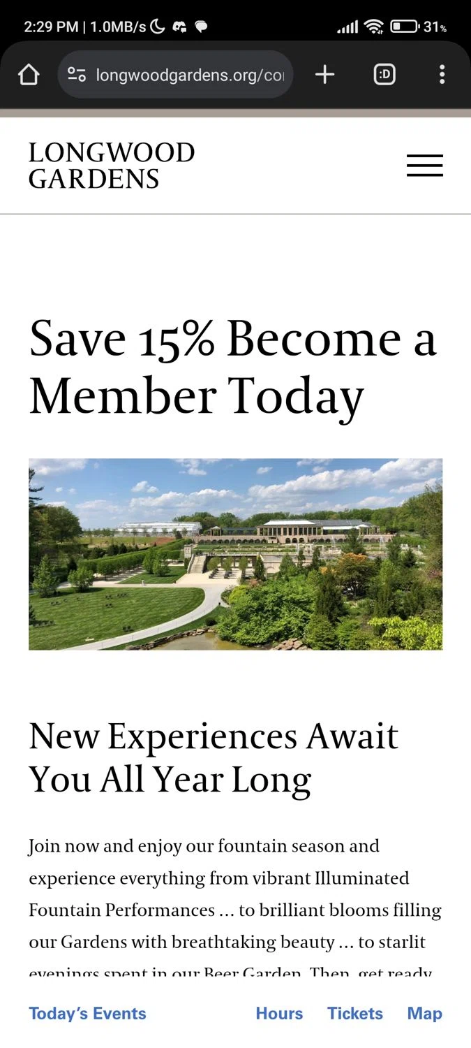 Longwood Gardens Promo Codes - 40% Off | January 2025