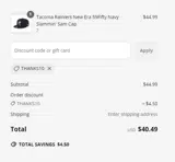 Chattanooga Lookouts coupon verification screenshot