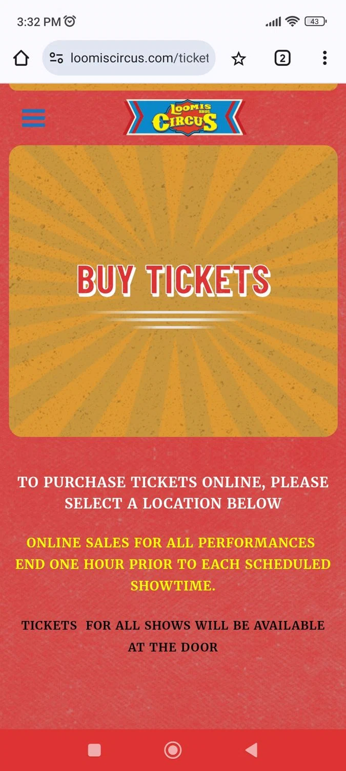 Loomis Bros. Circus promo code screenshot showing code BIGSHOW applied at Loomis Bros. Circus checkout page. Uploaded by SimplyCodes community member Richard251 on Mar 9, 2025