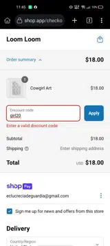 girl20 coupon verification screenshot