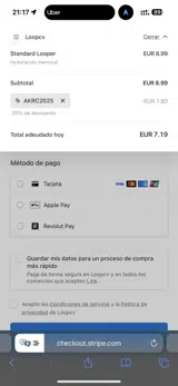 LoopCV coupon verification screenshot