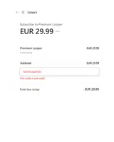 LoopCV coupon verification screenshot