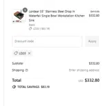 LD20 coupon verification screenshot