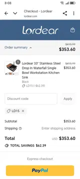 LD15 coupon verification screenshot