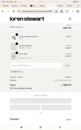 Loren Stewart coupon verification screenshot