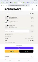 Loren Stewart coupon verification screenshot