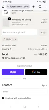 Loren Stewart coupon verification screenshot