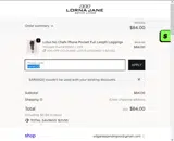 sarah20 coupon verification screenshot