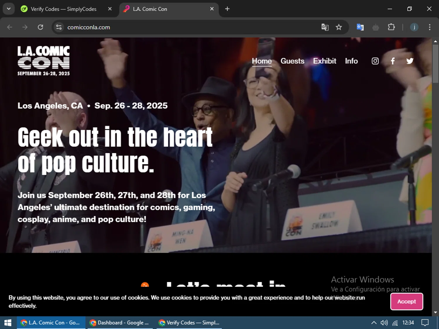 Los Angeles Comic Con checkout page showing Los Angeles Comic Con promo code box | Screenshot taken by SimplyCodes community member on Oct 9, 2024