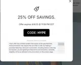 Los Angeles Lakers coupon verification screenshot
