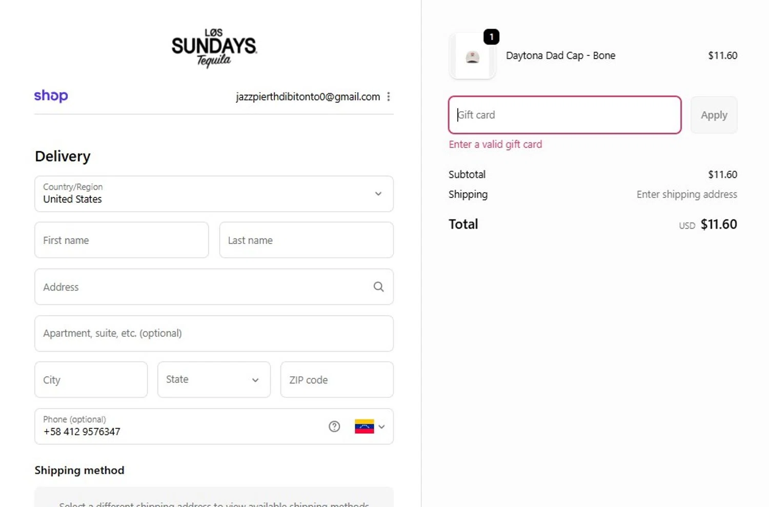 Los Sundays discount code screenshot showing code THISCODEREALLYWORKS applied at Los Sundays checkout page. Uploaded by SimplyCodes community member MagnificentCollector7829 on Nov 29, 2025