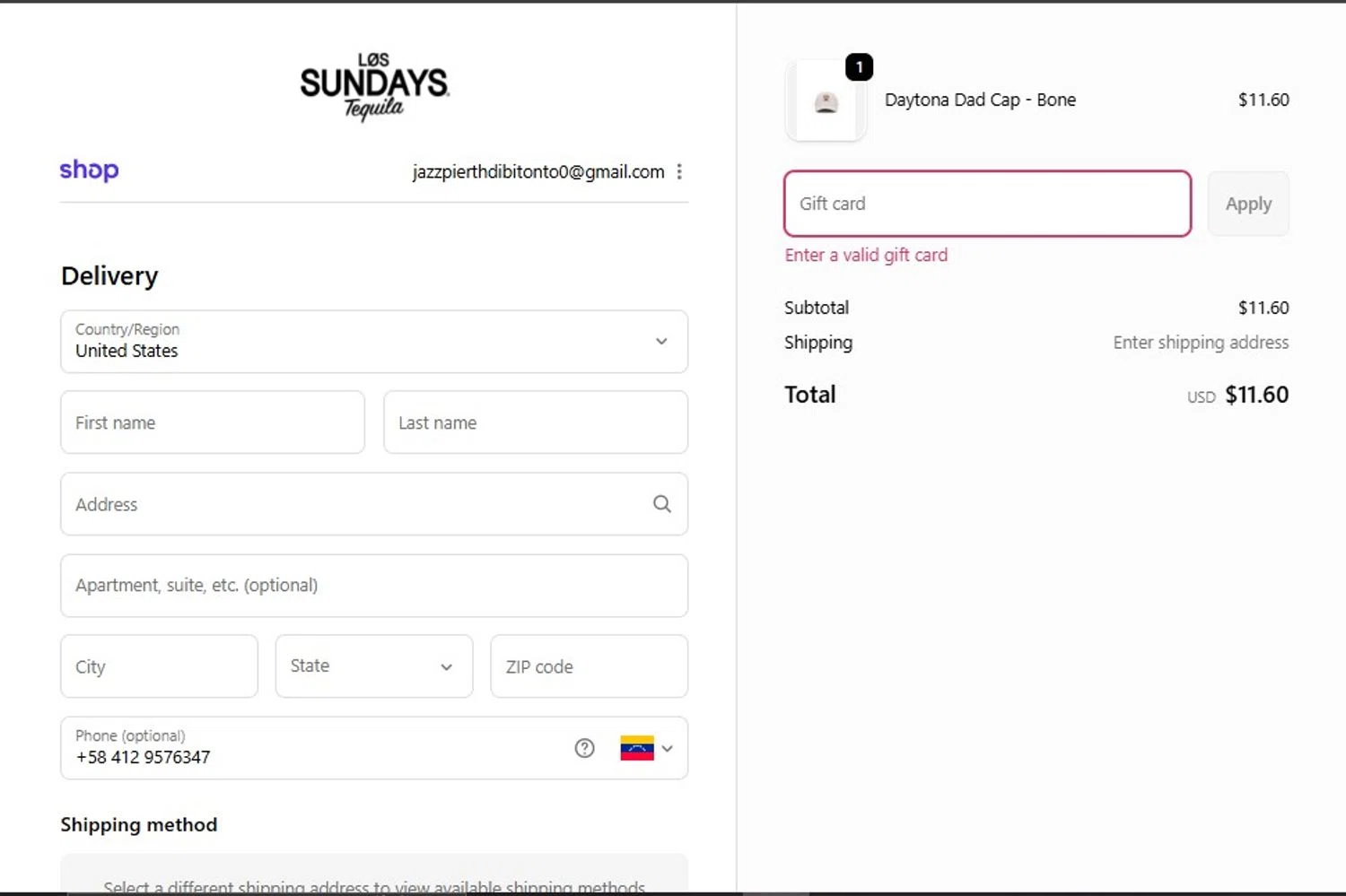 Los Sundays discount code screenshot showing code THISCODEREALLYWORKS applied at Los Sundays checkout page. Uploaded by SimplyCodes community member RebatePilot8693 on Nov 29, 2025
