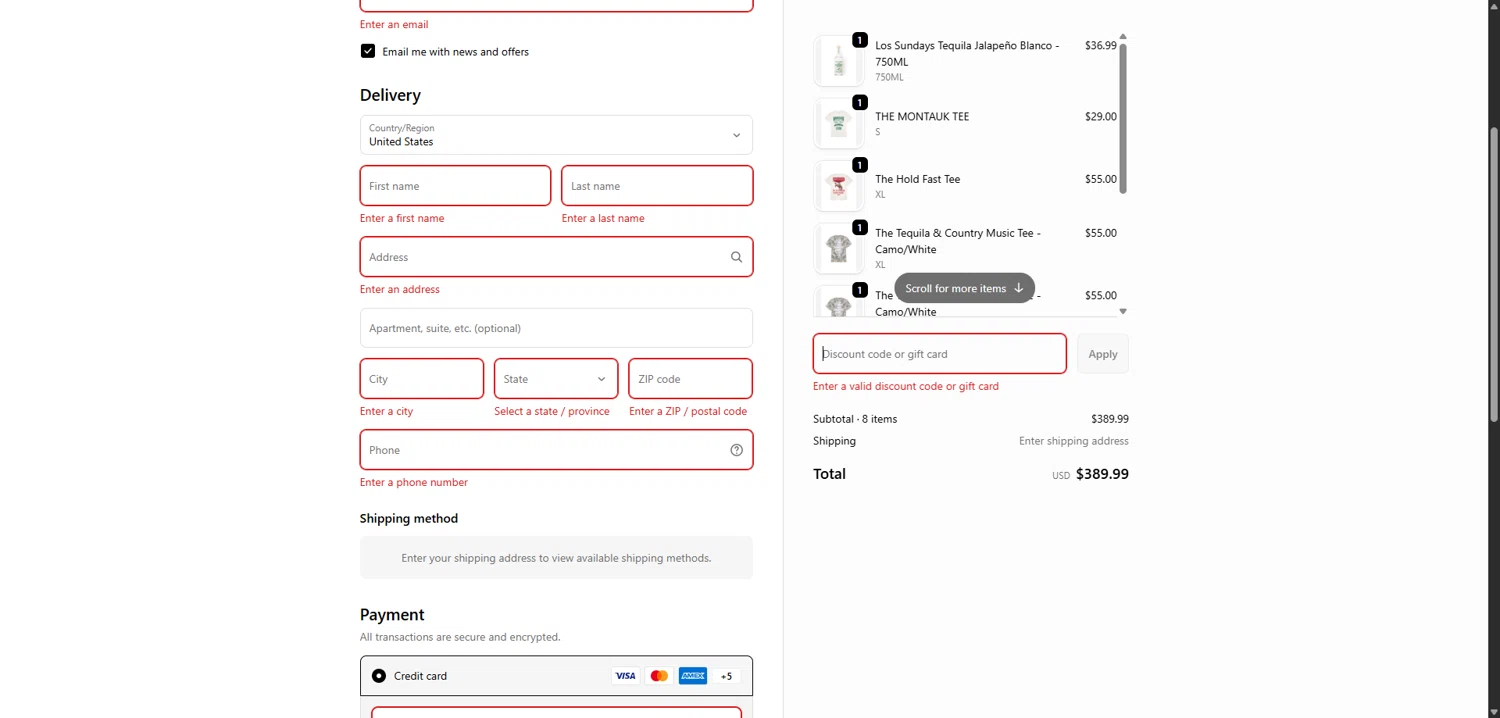 Los Sundays discount code screenshot showing code SANTA applied at Los Sundays checkout page. Uploaded by SimplyCodes community member SilverLynx3397 on Dec 28, 2025
