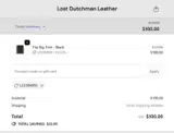 Lost Dutchman Leather coupon verification screenshot
