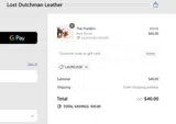 Lost Dutchman Leather coupon verification screenshot