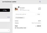 Lost Dutchman Leather coupon verification screenshot
