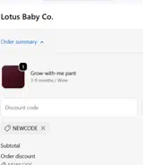 newcode coupon verification screenshot