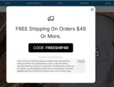 FREESHIP49 coupon verification screenshot