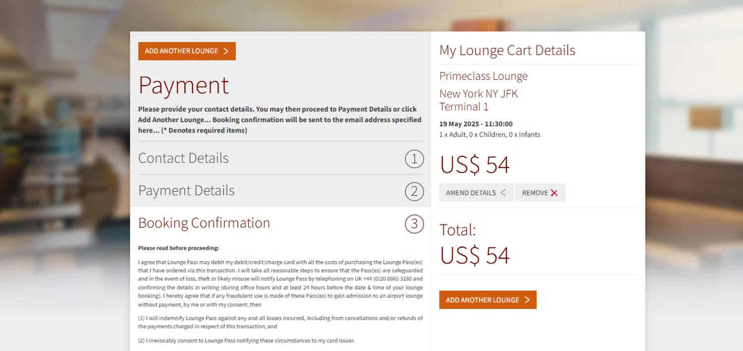 Lounge Pass promo code screenshot showing code WELCOMEBACK10 applied at Lounge Pass checkout page. Uploaded by SimplyCodes community member SimplyCVerlie on May 16, 2025