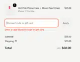 GEORGE20 coupon verification screenshot