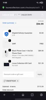 Endofyear coupon verification screenshot