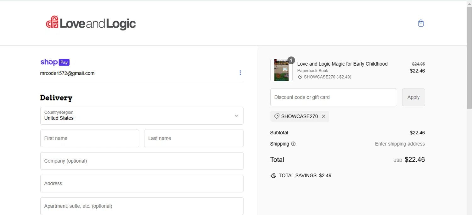 where to use Lsac promo code box