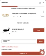 10off coupon verification screenshot