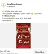 THANKSLOVE30 coupon verification screenshot