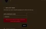 CODE10 coupon verification screenshot