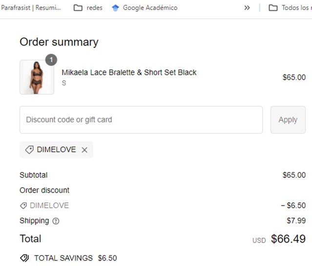 Love, Vera checkout page showing Love, Vera discount code box | Screenshot taken by SimplyCodes community member on Aug 19, 2024