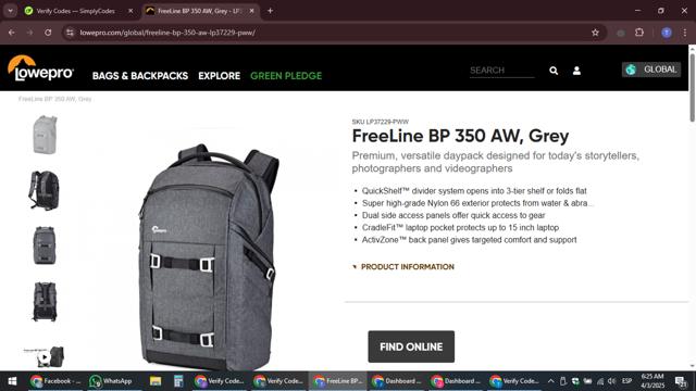 LowePro checkout page showing LowePro promo code box | Screenshot taken by SimplyCodes community member on Apr 3, 2025