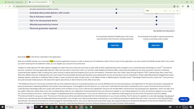 Lowe's checkout page showing Lowe's promo code box | Screenshot taken by SimplyCodes community member on Mar 20, 2025
