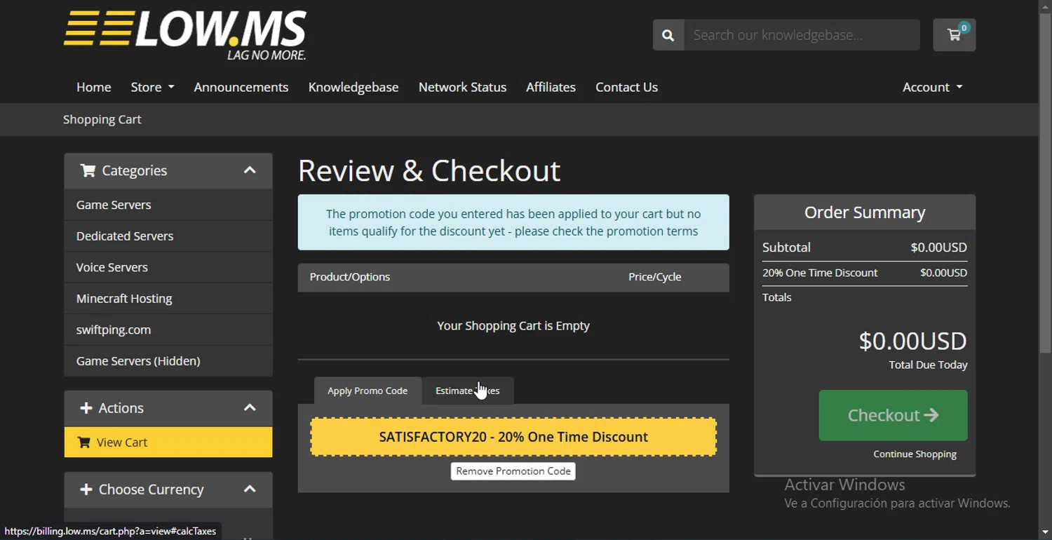 LOW.MS promo code screenshot showing code SATISFACTORY20 applied at LOW.MS checkout page. Uploaded by SimplyCodes community member Jsjsjsjsjsjsjs on Mar 10, 2025