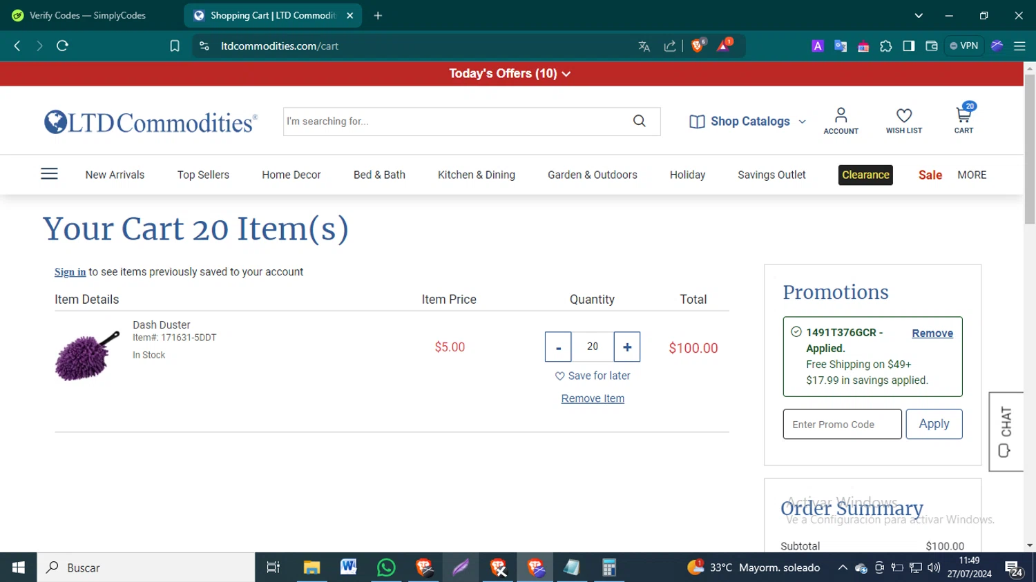 LTD Commodities Promo Codes 20 Off September 2024