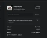 lukkee10 coupon verification screenshot