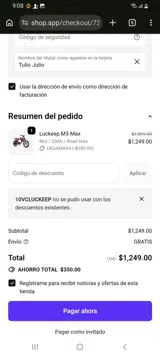 10vcluckeep coupon verification screenshot
