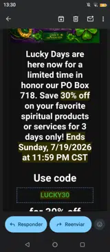 Luck Shop coupon verification screenshot