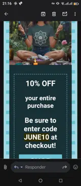 Luck Shop coupon verification screenshot