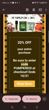 Luck Shop coupon verification screenshot