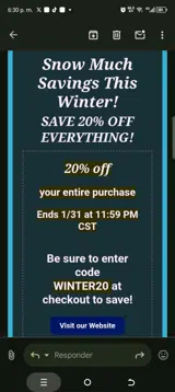 Luck Shop coupon verification screenshot