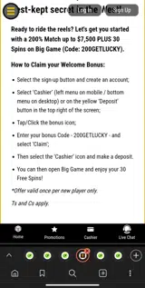 200GETLUCKY coupon verification screenshot