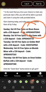 APRSHOOTER45 coupon verification screenshot