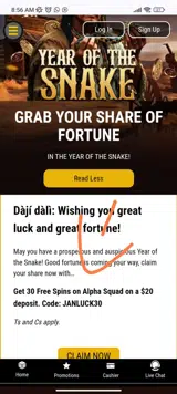 JANLUCK30 coupon verification screenshot