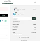 Lucky Fours coupon verification screenshot