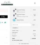 Lucky Fours coupon verification screenshot