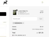 Lucky Goat Coffee coupon verification screenshot